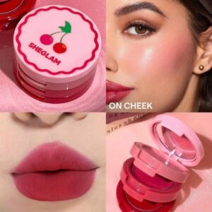 SHEGLAM Cherry Lip & Cheek Tinte Trio